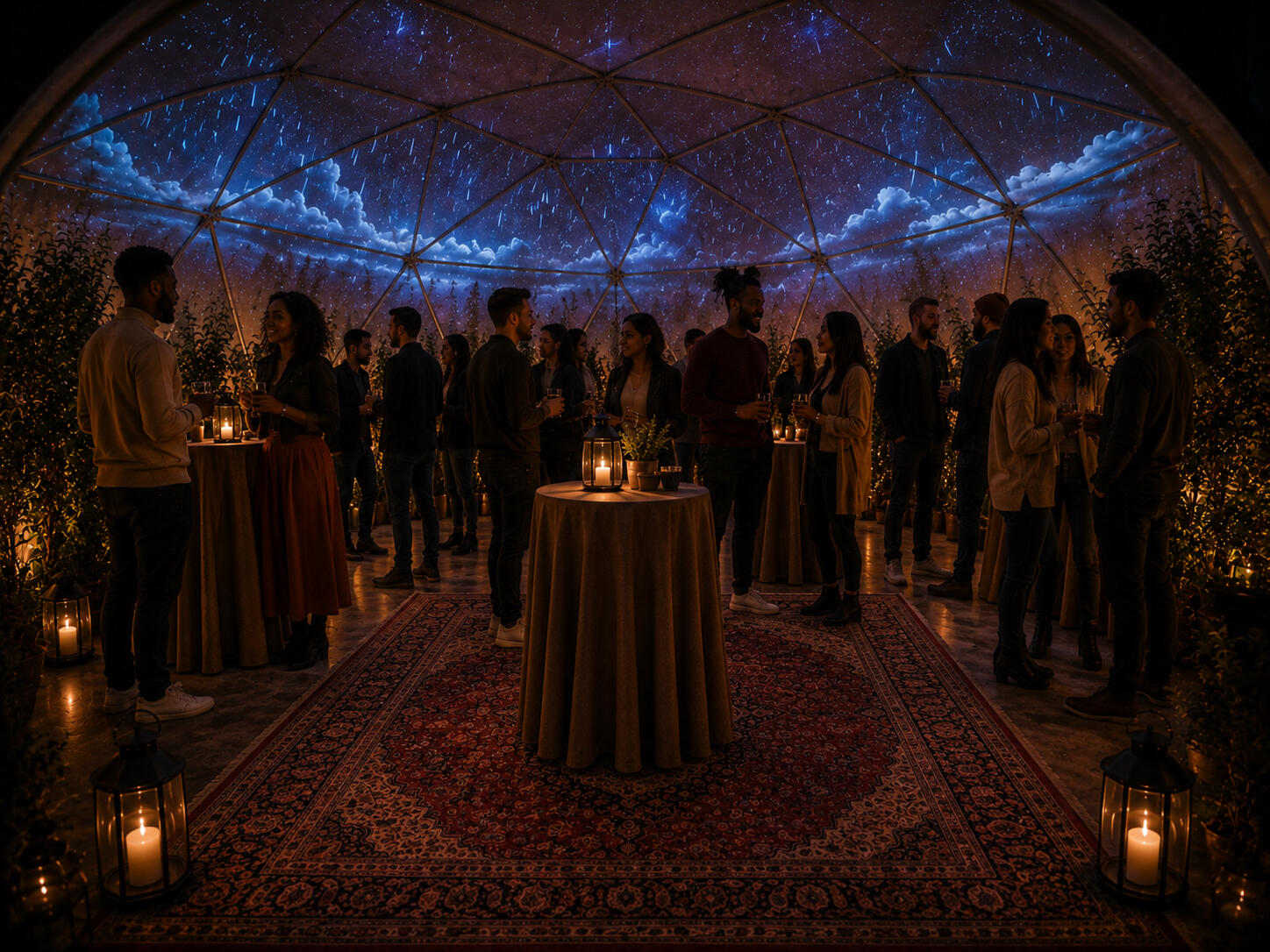GATHER | Settle in beneath the rain with drifty music, warm lighting, and an atmosphere made for lingering. Come with friends, meet someone new, or simply stay awhile.